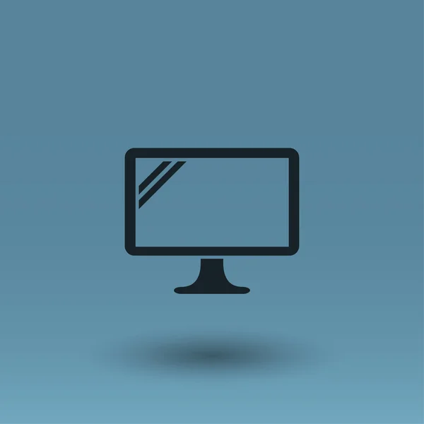 Piktogram ikona koncepcja komputera — Wektor stockowy