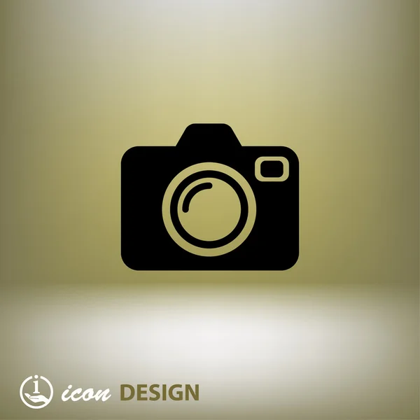 Pictografía del icono del concepto de cámara — Archivo Imágenes Vectoriales