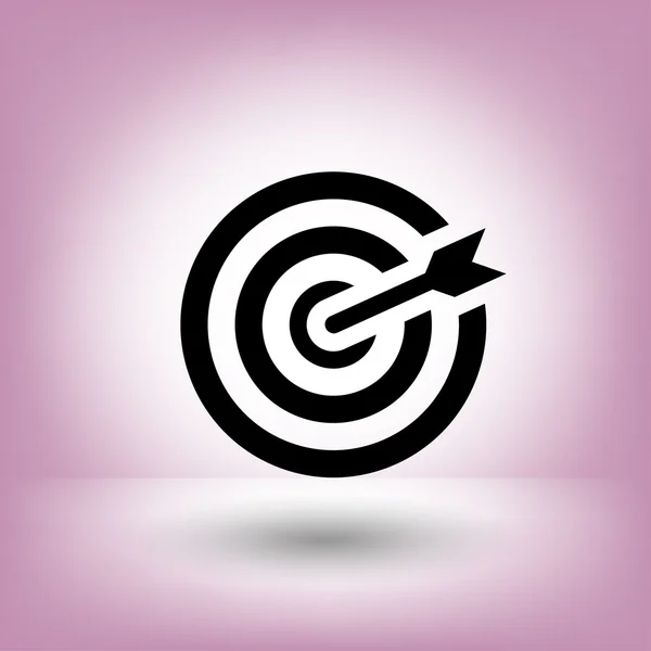Pictograph dari ikon konsep target - Stok Vektor