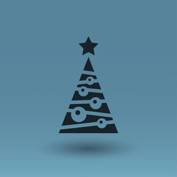Pictogramme de l'icône conceptuelle de l'arbre de Noël — Image vectorielle
