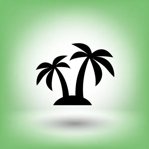 Pictograph of island concept icon — Stock Vector