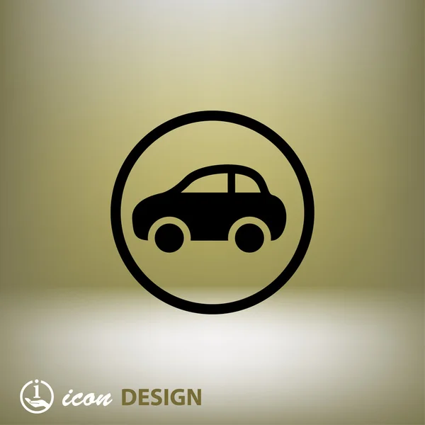 Pictografía del icono del concepto de coche — Archivo Imágenes Vectoriales