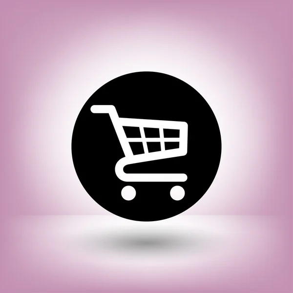 Pictograph of shopping cart concept icon — Stock Vector