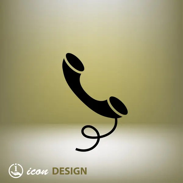 Pictogramme de l'icône de concept de téléphone — Image vectorielle