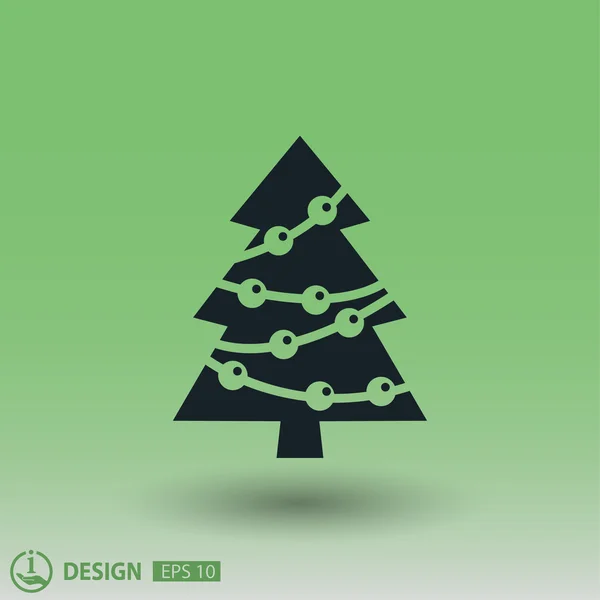 象形文的圣诞树概念图标 — 图库矢量图片