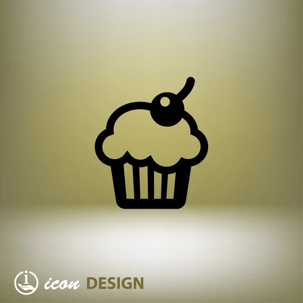 Pictogramme de l'icône de concept de gâteau — Image vectorielle