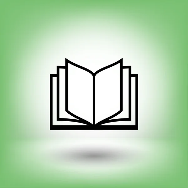 Pictografía del icono del concepto de libro — Vector de stock