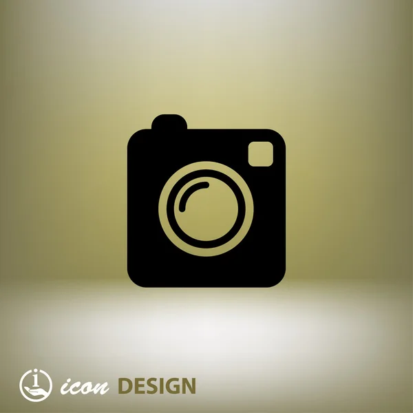 Pictogramme de l'icône concept de la caméra — Image vectorielle