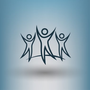 Ekibimizi başarı takım kavramı simgesinin