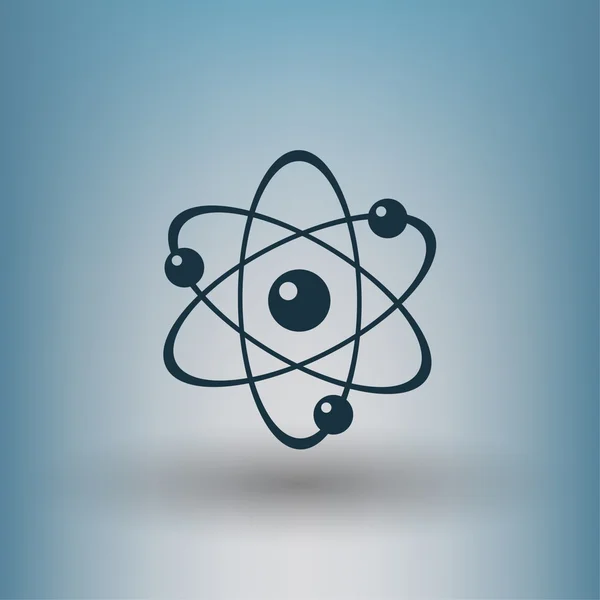 Az atom fogalma ikon pictograph — Stock Vector