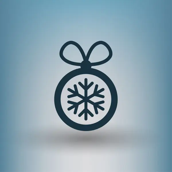 Pictograph of christmas ball concept icon — Stock Vector