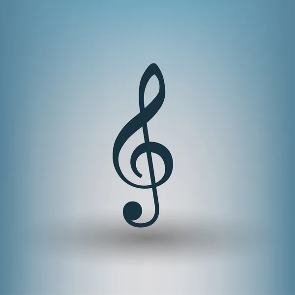 Pictograma de ícone conceito nota de música —  Vetores de Stock