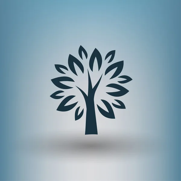 Pictografía del icono del concepto de árbol — Vector de stock