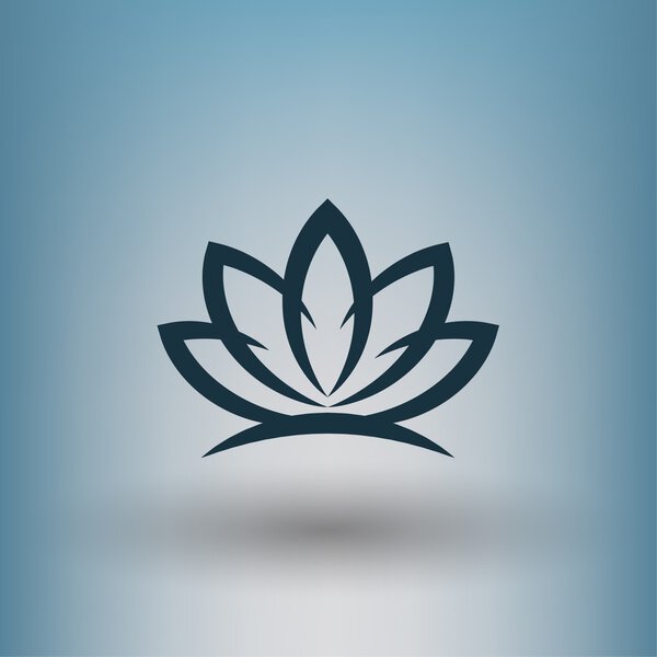 Пиктограф иконы концепции лотоса
