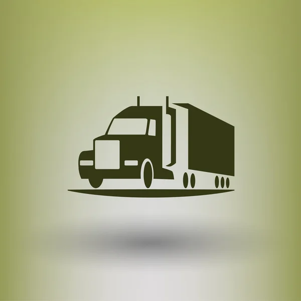 Pictograph van truck concept pictogram — Stockvector