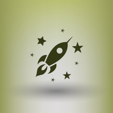 Ekibimizi roket kavramı simgesinin