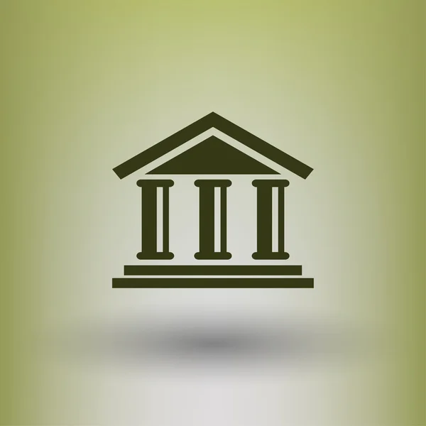 Pictograph bank fogalma ikon — Stock Vector