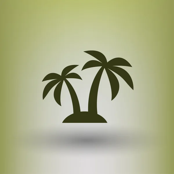 Icono del concepto pictográfico de la isla — Archivo Imágenes Vectoriales