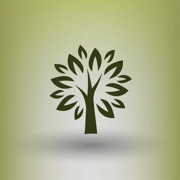 Pictogramme de l'icône de concept d'arbre — Image vectorielle