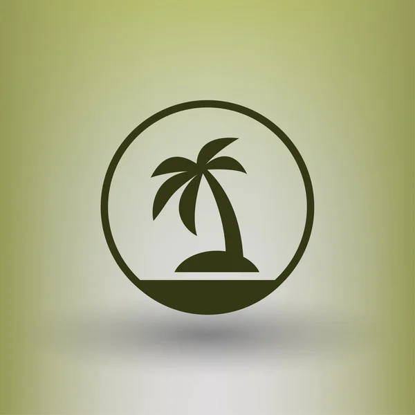 Ikona ikony koncept ostrov — Stockový vektor