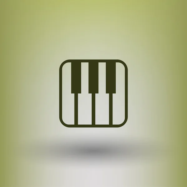 Pictograma de ícone conceito nota de música — Vetor de Stock