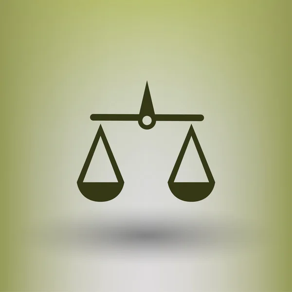 Піктограма масштабування концепції справедливості — стоковий вектор
