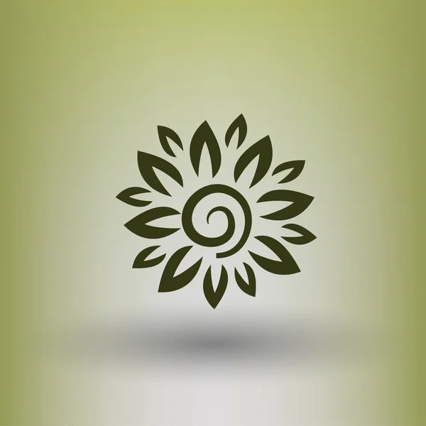 Pictogramme de l'icône concept fleur — Image vectorielle