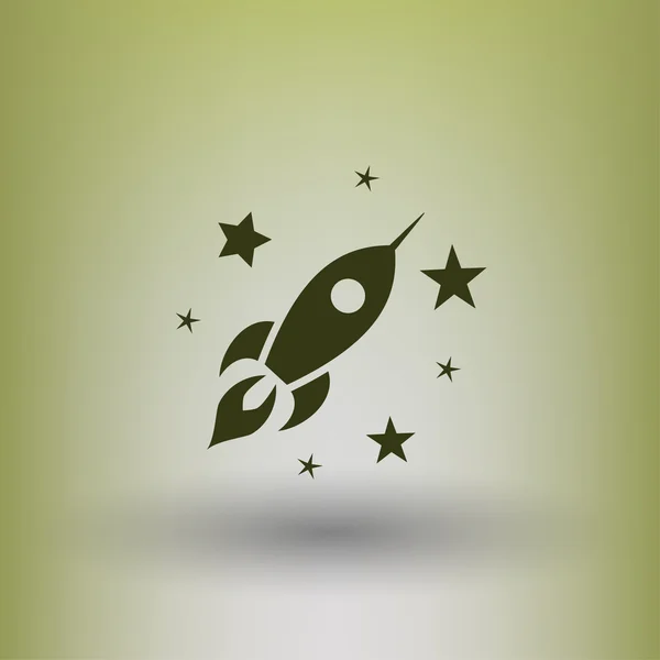 Pictografía del icono del concepto Rocket — Vector de stock