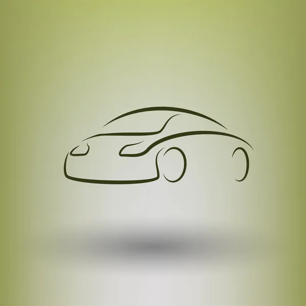 Pictogramme de l'icône de concept de voiture — Image vectorielle