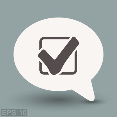 Ekibimizi onay işareti kavramı simgesinin