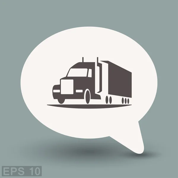 Ikona truck koncepce ikony — Stockový vektor