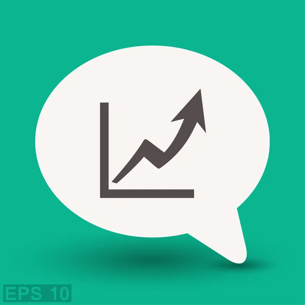Botón gráfico de negocios — Vector de stock