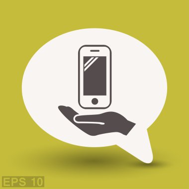 Ekibimizi mobil cocncept simgesinin