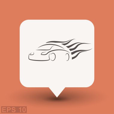 Ekibimizi araba konsepti simgesinin