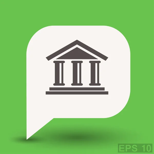 Pictografía del icono del concepto bancario — Vector de stock