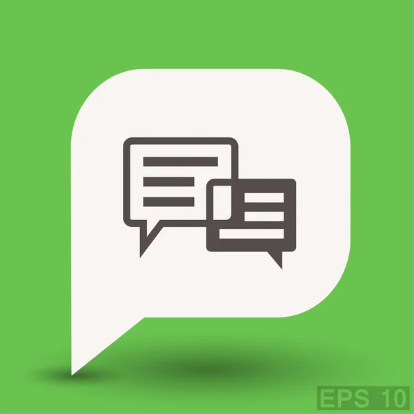 Ikona ikony koncept chat — Stockový vektor