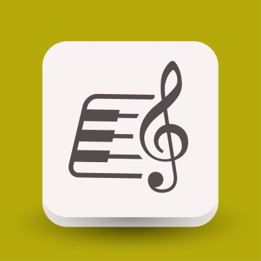 Ekibimizi müzik anahtar ve klavye simgesi