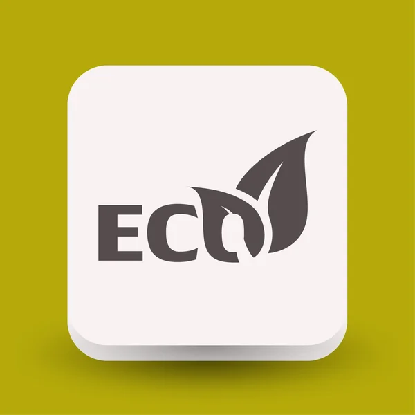 Pictograma do ícone do conceito ecológico —  Vetores de Stock