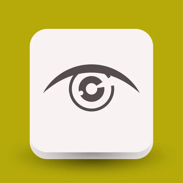 Pictogramme de l'icône conceptuelle des yeux — Image vectorielle