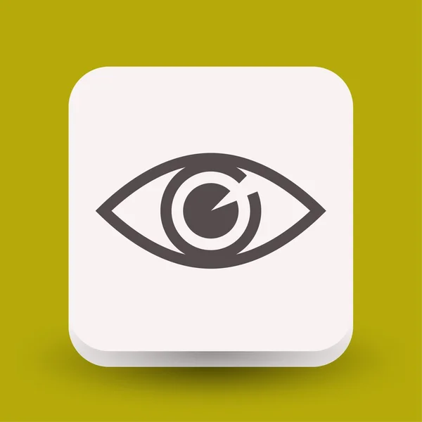 Pictograph van oogpictogram concept — Stockvector