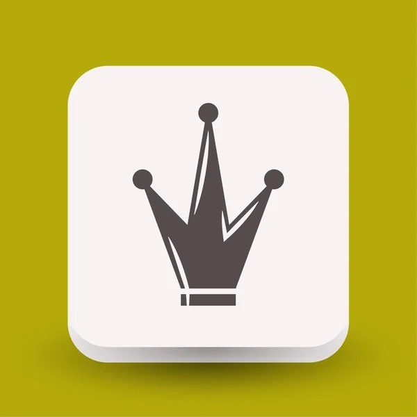 Pictografía del icono del concepto de corona — Vector de stock