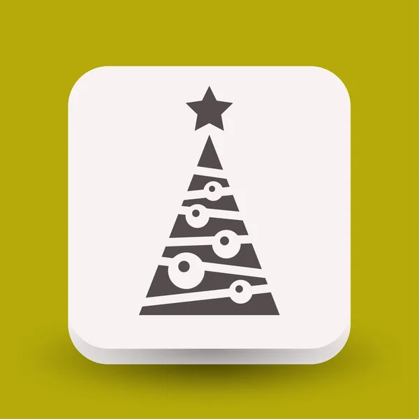 クリスマス ツリー概念アイコンの絵文字 — ストックベクタ