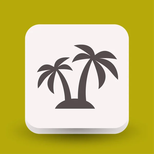 Pictograph of island concept icon — Stock Vector
