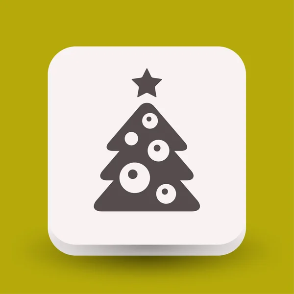 Пиктограф иконы рождественской елки — стоковый вектор