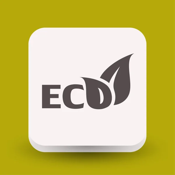 Pictografía del icono del concepto ecológico — Vector de stock