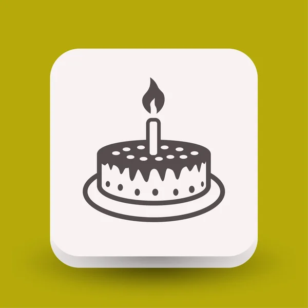 Pictograph of cake concept icon — Stock Vector