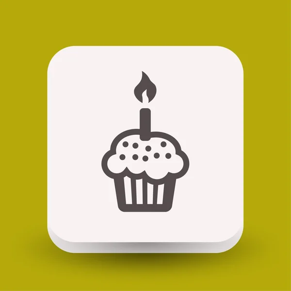 케이크 개념 아이콘의 상형 — 스톡 벡터