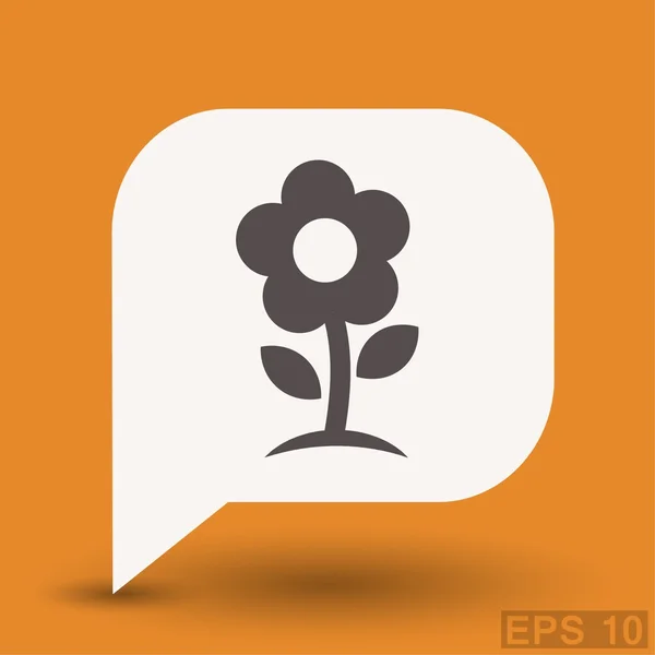 Пиктограф иконы цветочной концепции — стоковый вектор