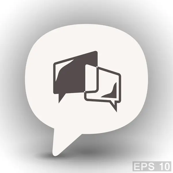 Pictograma do ícone conceito de chat —  Vetores de Stock
