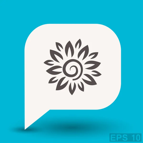 Pictograph of flower concept icon — Stock Vector